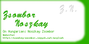 zsombor noszkay business card